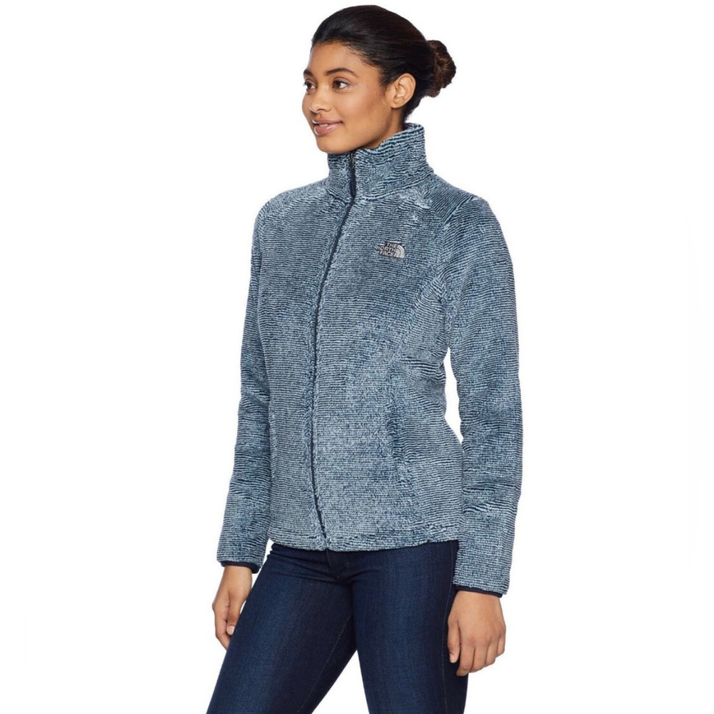 The North Face Osito 2 Fleece Jacket Shady‎ Blue Stripe Size Small Women’s